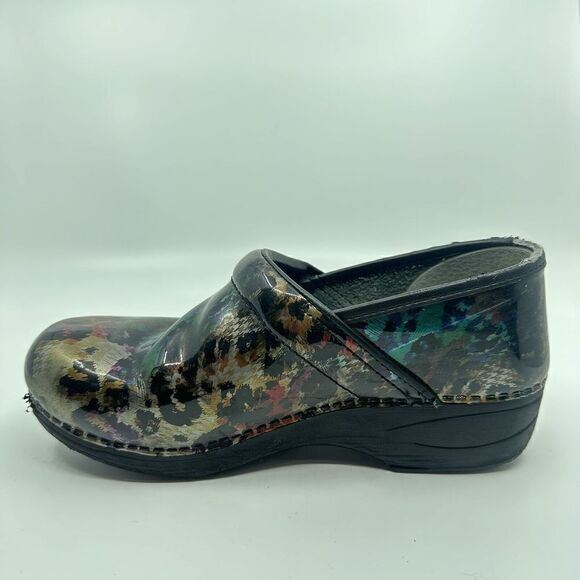 Dansko XP 2.0 Women’s Sz EU 39 US 8.5-9 Cheetah Print Leather Nursing Clogs - Picture 9 of 10